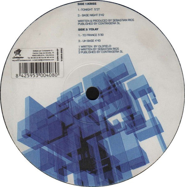 Kryss / Yolay – Eurodance Vol.4 E.P (VG+  Funda reparada con scotch, ver imagen VG+)  BOX18