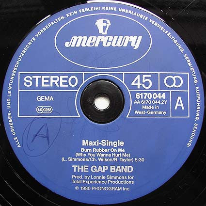 The Gap Band – Baby Baba Boogie / Burn Rubber On Me (Why You Wanna Hurt Me) (EX) BOX34