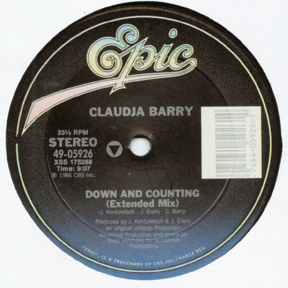 Claudja Barry – Down And Counting (EX, FUNDA VG+) BOX19.