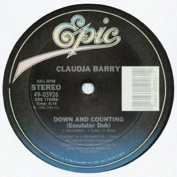 Claudja Barry – Down And Counting (EX, FUNDA VG+) BOX19.
