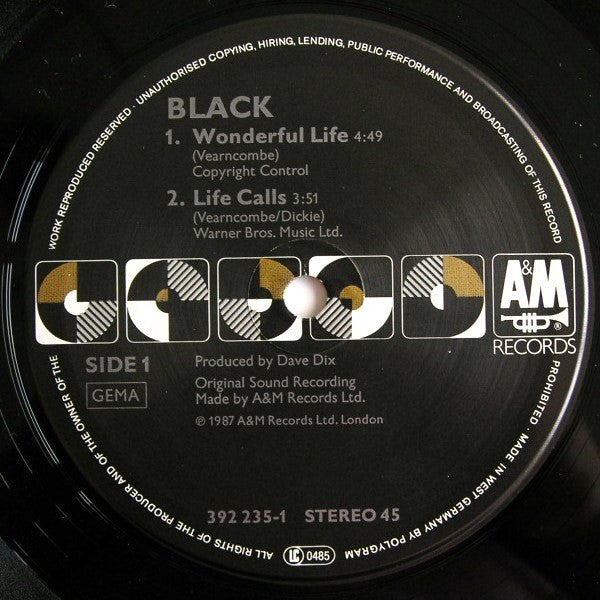 Black – Wonderful Life (NM, FUNDA VG+) BOX9