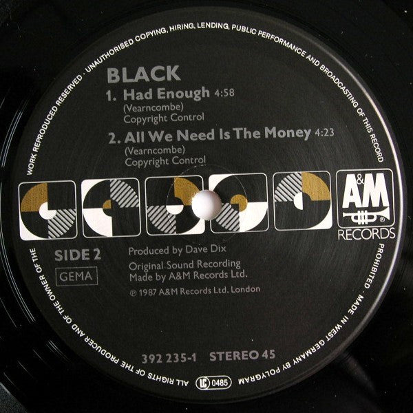 Black – Wonderful Life (NM, FUNDA VG+) BOX9