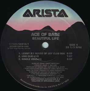 Ace Of Base ‎– Beautiful Life (MINT, SELLADO DE ÉPOCA, SINGLE DOBLE) BOX6