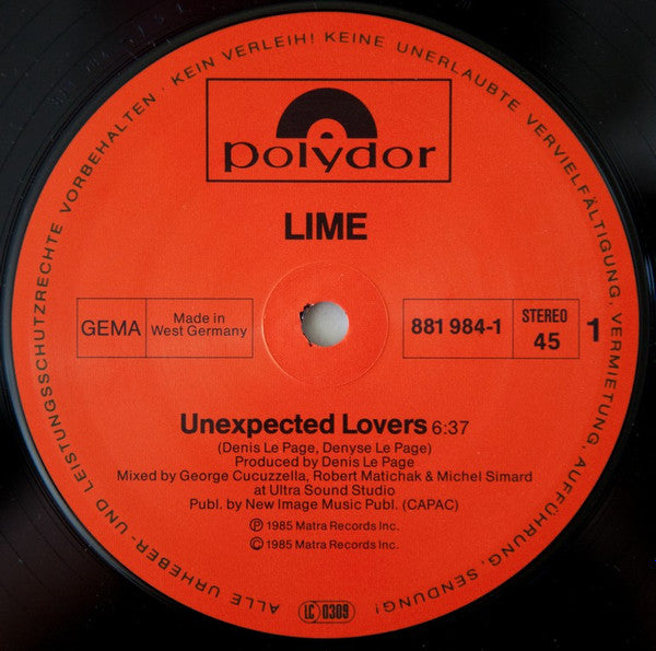 Lime – Unexpected Lovers (NM) BOX16
