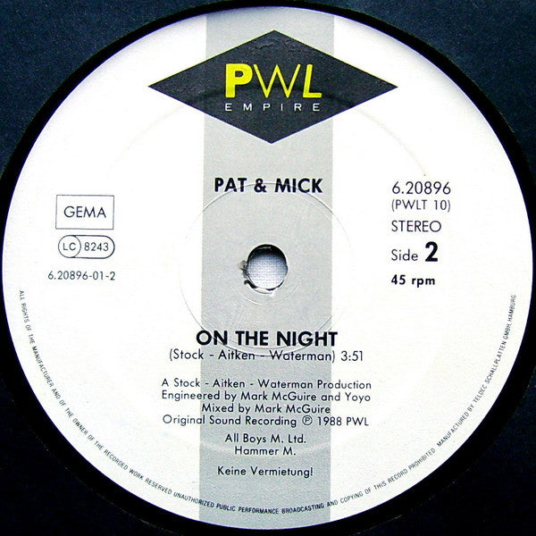 Pat & Mick – Let's All Chant (NM, FUNDA EX) BOX34