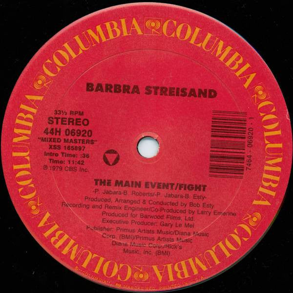 Barbra Streisand – The Main Event/Fight / Promises (NM), FUNDA EX BOXE2