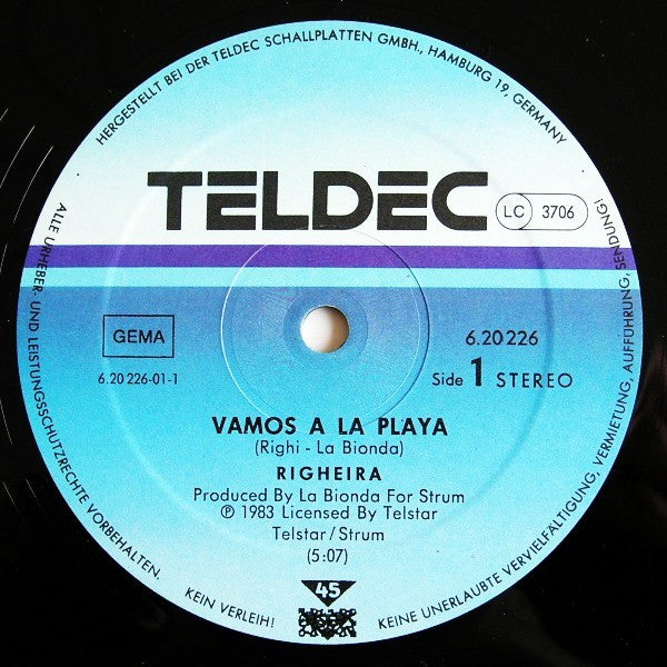 Righeira – Vamos A La Playa (NM, FUNDA VG+) BOX22