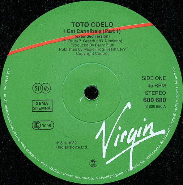 Toto Coelo – I Eat Cannibals (NM) BOX35