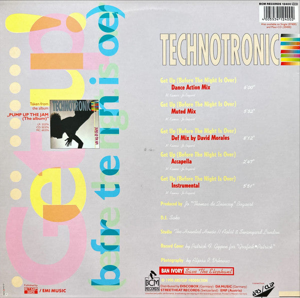 Technotronic – Get Up! (Before The Night Is Over) (NM, PEQUEÑA PEGATINA EN FUNDA) BOX5