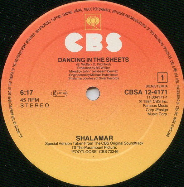 Shalamar – Dancing In The Sheets (NM) BOX1
