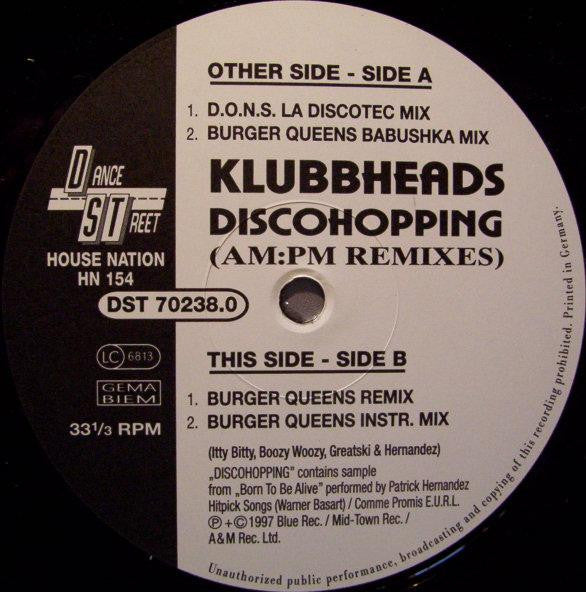 Klubbheads – Discohopping (AM:PM Remixes) (EX) BOX9