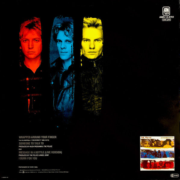 The Police – Wrapped Around Your Finger - Message In A Bottle - Live Version (NM, FUNDA VG+) BOX12