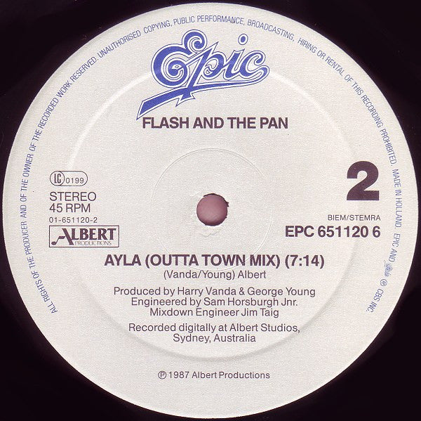 Flash And The Pan – Ayla (The Mixes) (NM) BOX22