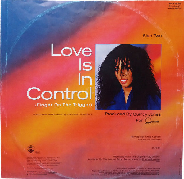 Donna Summer – Love Is In Control (Finger On The Trigger) (VG+) BOX29