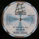 Michael Jackson – Farewell My Summer Love / Call On Me (EX, FUNDA VG+ RINGWEAR) BOX10