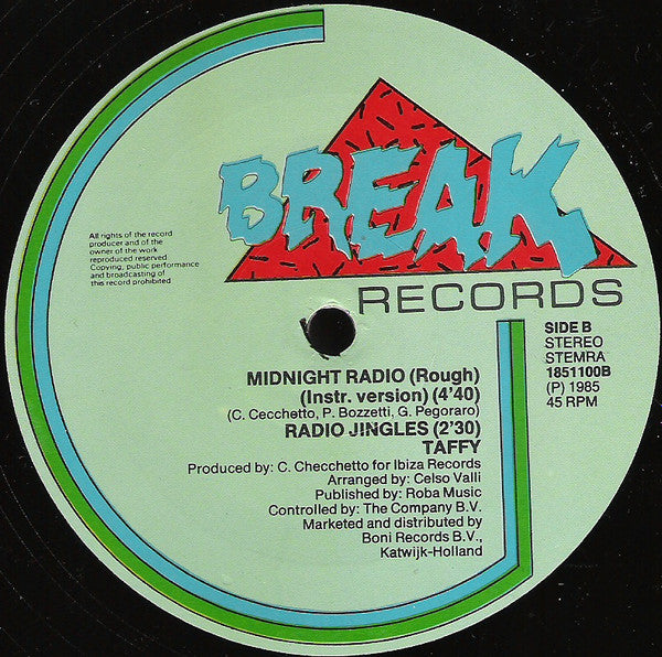 Taffy – I Love My Radio (Midnight Radio) (NM, FUNDA EX) BOX2