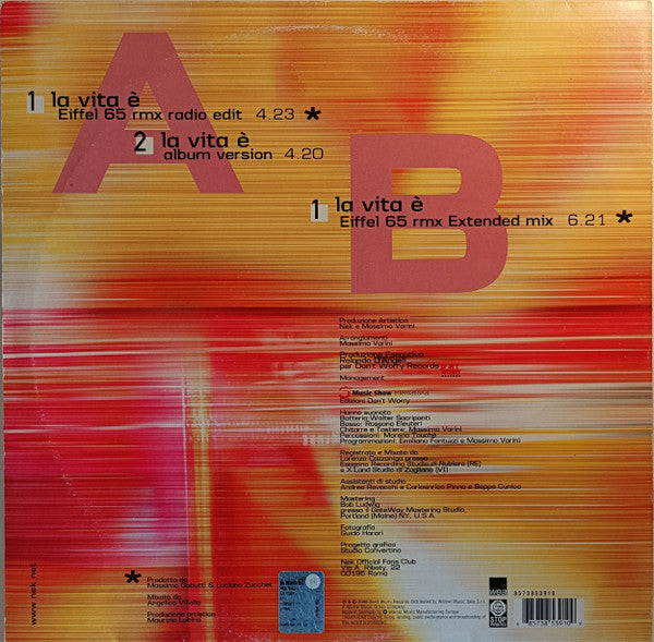 Nek – La Vita È (Remixed By Eiffel 65) (NM) BOX21