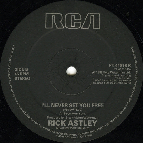 Rick Astley – Together Forever (House Of Love Mix) (NM, FUNDA VG+) BOX25