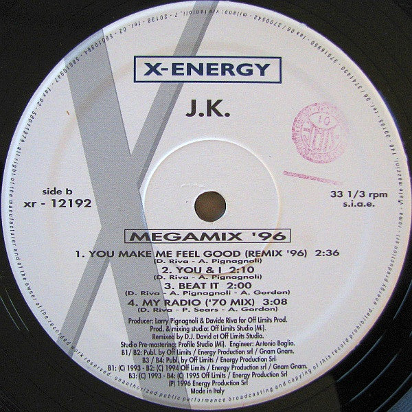 J.K. – My Radio / Megamix '96 (NM) BOX24