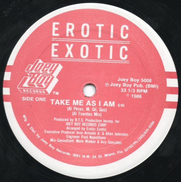 Erotic Exotic ‎– Take Me As I Am (NM) BOX2