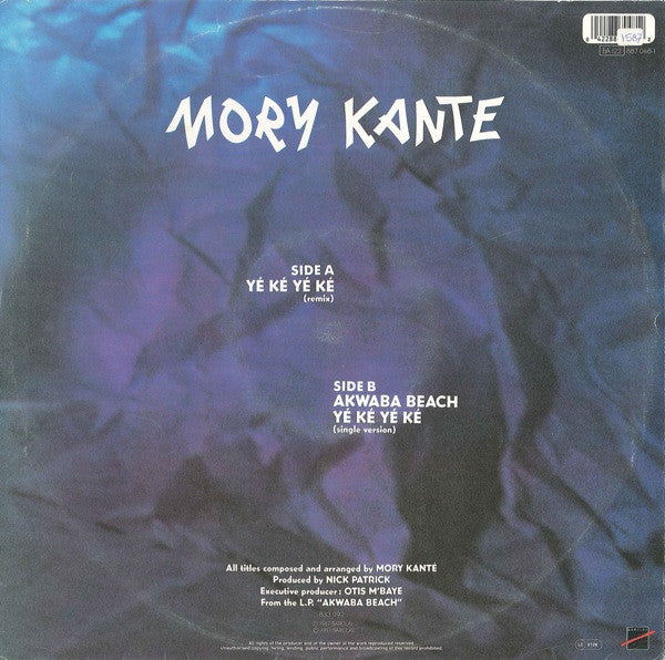 Mory Kante – Yé Ké Yé Ké (EX, FUNDA VG+) BOX33