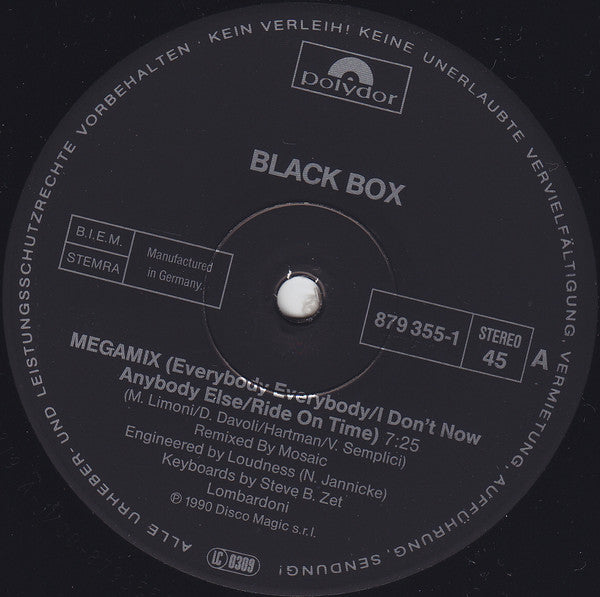 Black Box – Megamix (VG+) BOX17