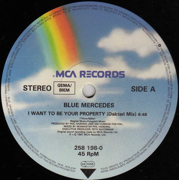Blue Mercedes – I Want To Be Your Property (NM, FUNDA VG+) BOX6