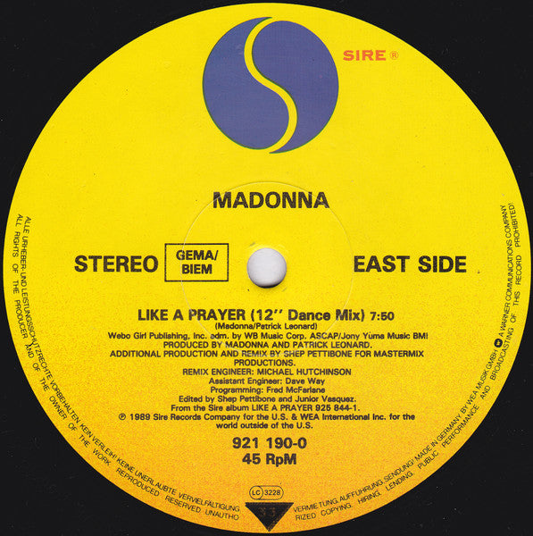 Madonna – Like A Prayer (NM, FUNDA EX) BOX16