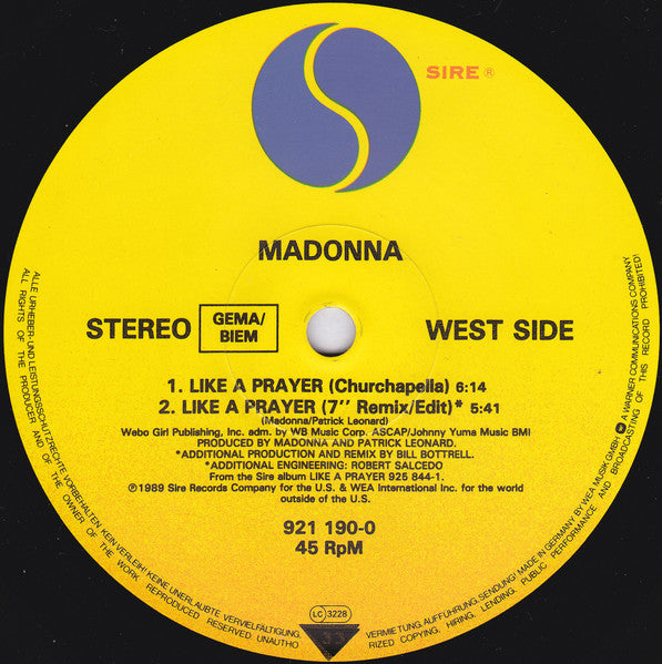 Madonna – Like A Prayer (NM, FUNDA EX) BOX16