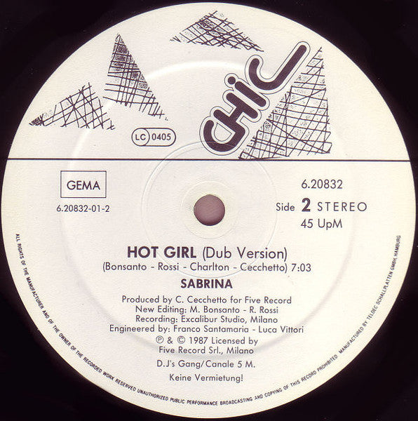 Sabrina – Hot Girl (New Version) (EX) BOX27