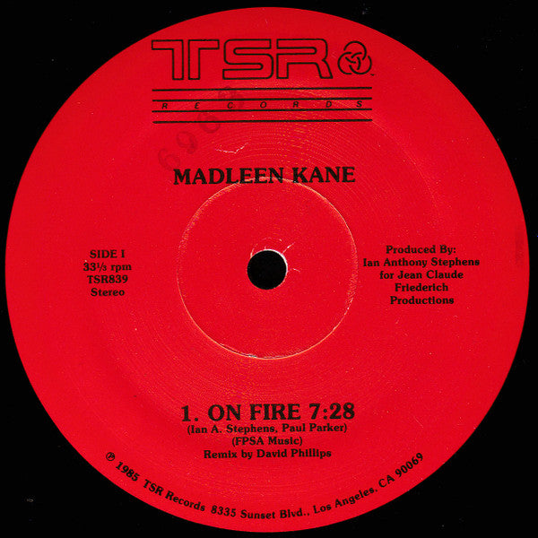 Madleen Kane – On Fire / Just For One Night (NM, FUNDA GENÉRICA DEL SELLO) BOXE1