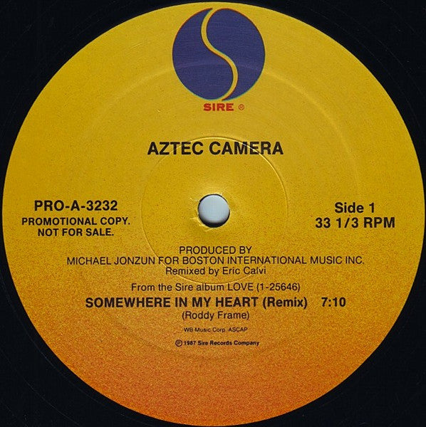 Aztec Camera ‎– Somewhere In My Heart (NM) BOX18