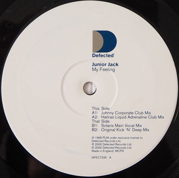Junior Jack – My Feeling / DISCO DOBLE (NM) BOX9