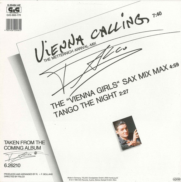 Falco – Vienna Calling (The Metternich Arrival-Mix) (NM, FUNDA VG+) BOX12