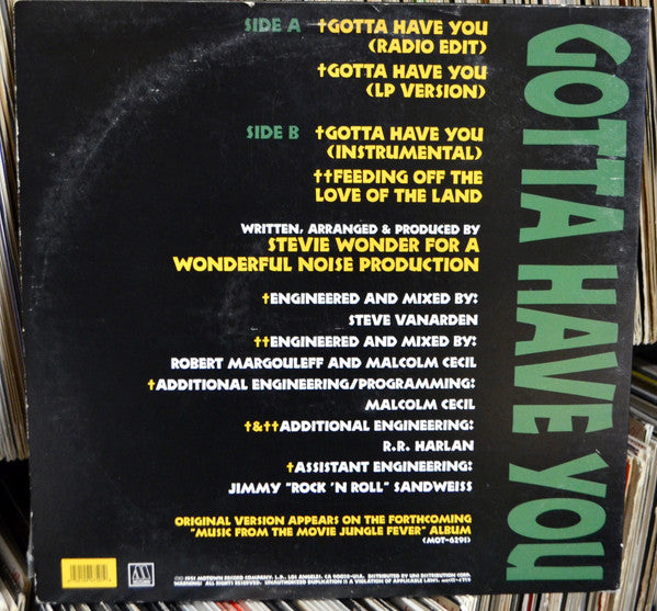Stevie Wonder – Gotta Have You (NM) BOXE1