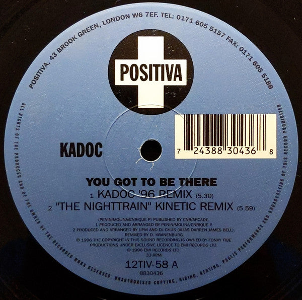 Kadoc – You Got To Be There (NM) BOX 24