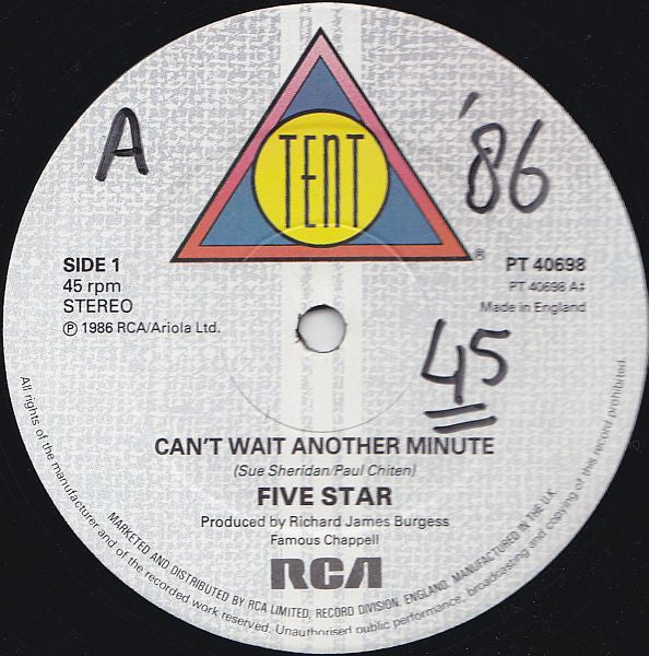 5 Star – Can't Wait Another Minute (EX) BOX15