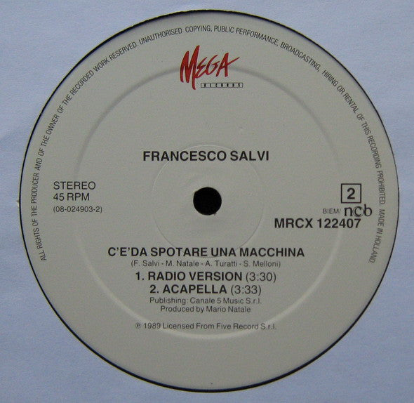 Francesco Salvi – C'è Da Spostare Una Macchina (NM, FUNDA EX) BOX21