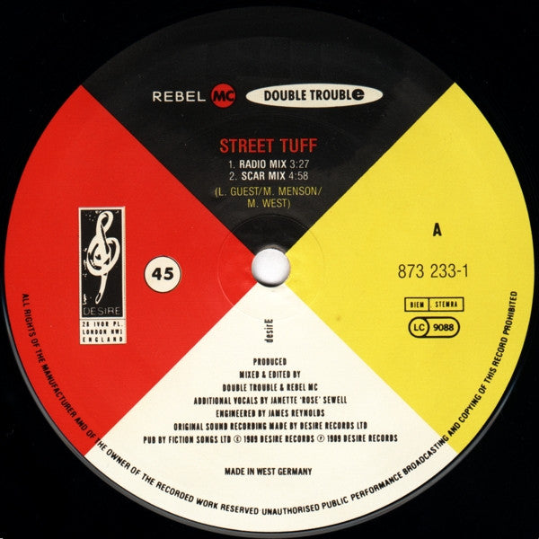 Double Trouble & Rebel MC – Street Tuff (NM) BOX14