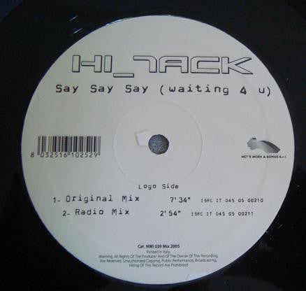 Hi_Tack – Say Say Say (NM, FUNDA PROMOCIONAL) BOX21