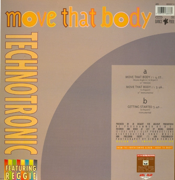 Technotronic Featuring Reggie – Move That Body (VG+) BOX16