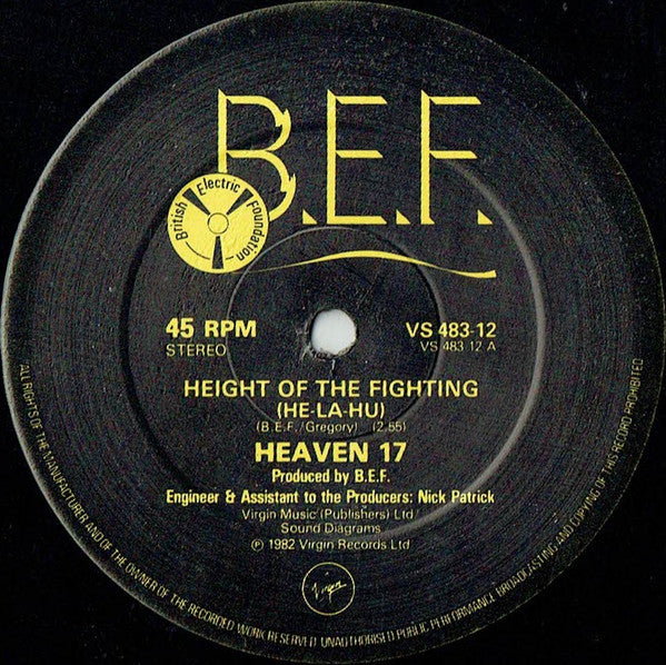 Heaven 17 – At The Height Of The Fighting (He-La-Hu!) (NM, FUNDA VG+) BOXE1