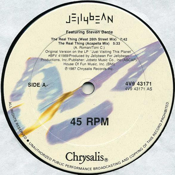 Jellybean Featuring Steven Dante – The Real Thing (NM) BOX36