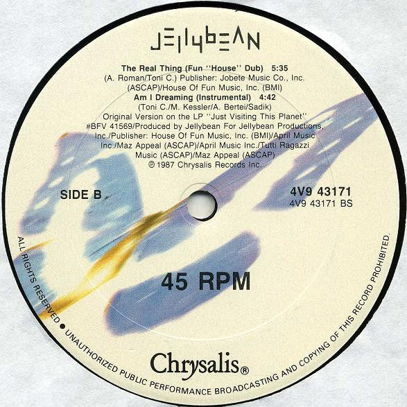 Jellybean Featuring Steven Dante – The Real Thing (NM) BOX36