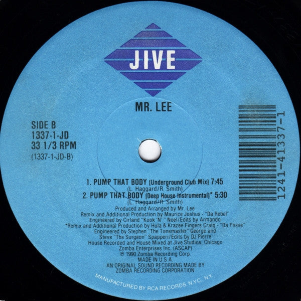 Mr. Lee ‎– Pump That Body (VG+) Box4
