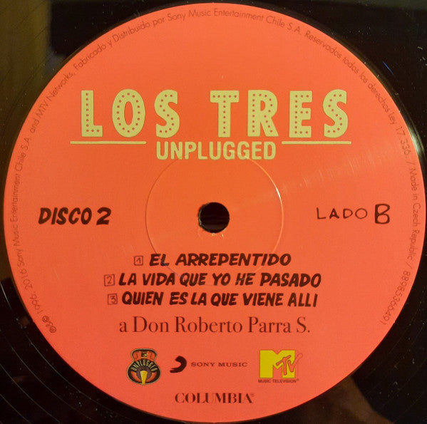 Los Tres – Unplugged / DISCO DOBLE (NUEVO, SELLADO) BOXV4