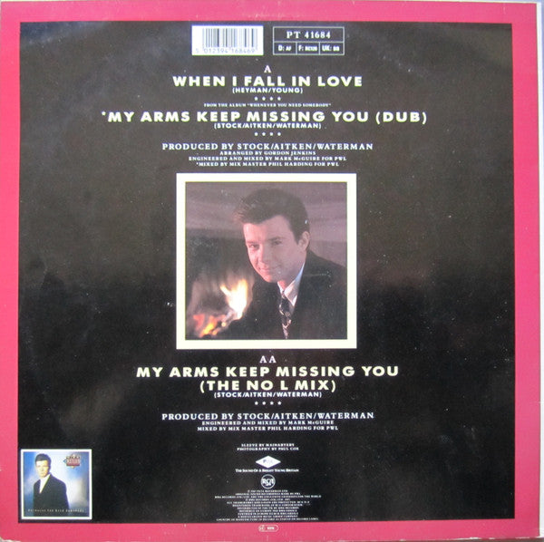 Rick Astley – When I Fall In Love / My Arms Keep Missing You (VG+) BOX28
