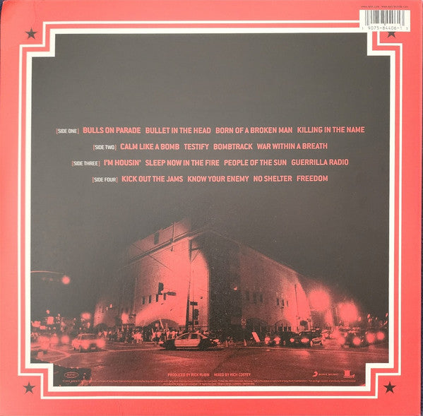 Rage Against The Machine – Live At The Grand Olympic Auditorium / DISCO DOBLE (NUEVO, SELLADO)