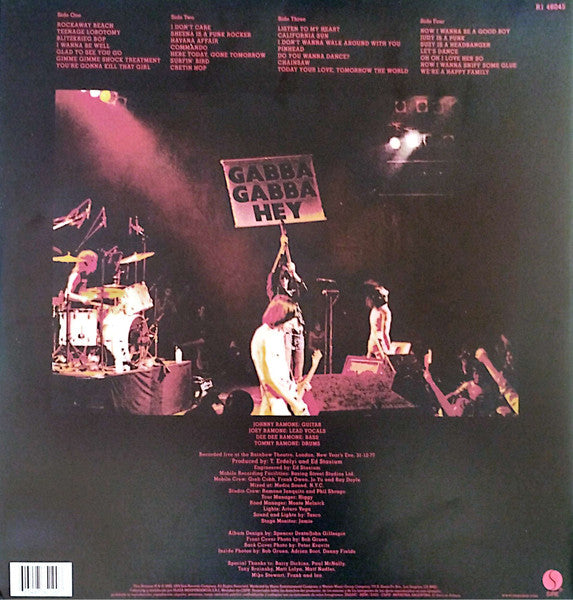 Ramones – It's Alive / DISCO DOBLE (NUEVO, SELLADO) BOXV40