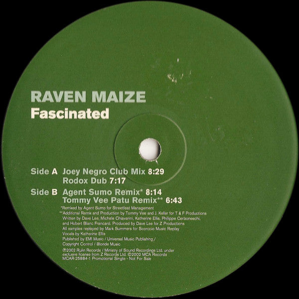 Raven Maize – Fascinated (NM, Funda VG+ Generic de Sello) Box37